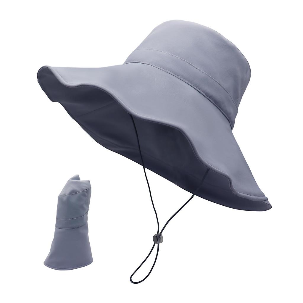 Women's Anti-UV Foldable Fisherman Hat with Large Brim for Summer/Spring Sun Protection