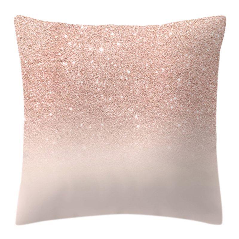 

Luxurious Pillow Case Rose Gold Geometric Pineapple Glitter Cushion Cover For Stylish Home Decor Style1