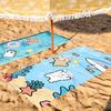 Cartoon cute Line Puppy Towel Drying Bath Towel Applicable To Light Swimming Camping Yoga Beach Out