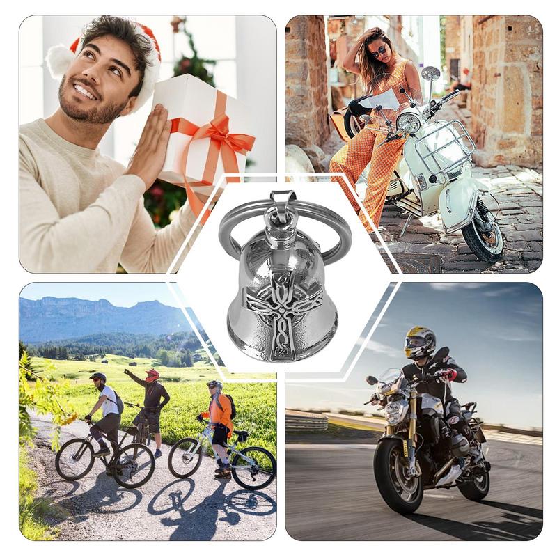 Enfeite da Sorte Vintage Suporte de Sino de Motocicleta Pingente Sino de Equitação Colar Acessório de Motocicleta Ou Pingentes de Chaveiro para Boa Sorte