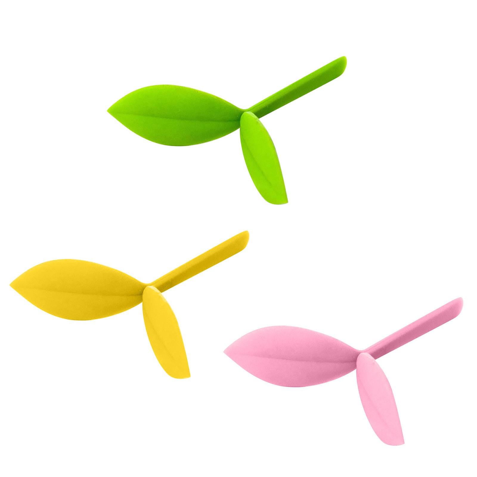 

3 шт., маленькие закладки для закладок, силиконовые бутоны травы, закладки, креативные студенческие подарки разноцветный