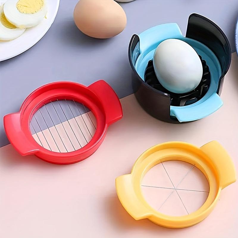 Stainless Steel 3-in-1 Manual Egg Slicer and Cutter Set, Multifunctional Kitchen Tool, Durable Plastic Handle,for Slicing Eggs, Fruits, and Vegetables