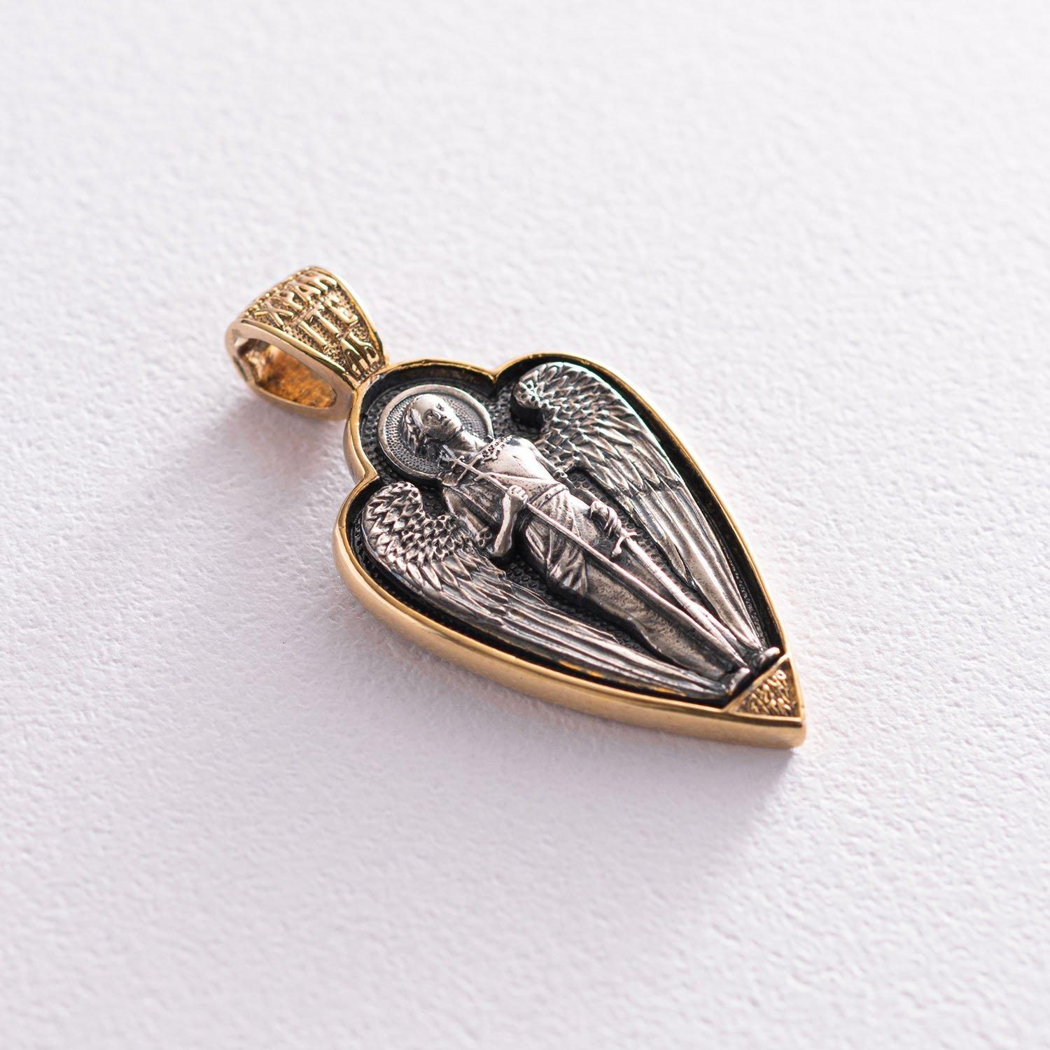 

Срібна підвіска Ангел з позолотою. срібний