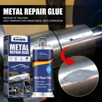100ml Industrial Metal AB Casting Glue High Strength Repair Cold Weld Cement Filler Paste for Metal Plastic Wood Stone Plaster