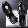 First layer cowhide business men's leather shoes genuine leather high-end derby shoes men's big head black leather shoes