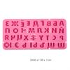 Kleine russische Alphabet-Kuchenformen, Alphabet-DIY-Schokoladenformen