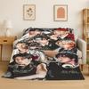Berühmter B-BTS KPOP Star Weiche Flanell-Kuscheldecke, Warme Gemütliche Decke für Bett, Couch, Sofa, Schlafzimmer, Wohnzimmer, Reise, Camping Geschenk