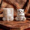 Bear Figure Silicone Candle Molds For Resin Casting Making Candle Container Soap Decorative Flowerpot Gypsum Decoration