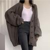 Cardigan Sweater Coat Women Knitted Jackets Autumn Winter Fashion Female Long Sleeve V-neck Loose Casual Sweaters Cardigans