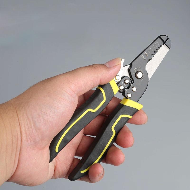Multi-function Electrician Manual Wire Stripper and Crimping Pliers Cable Stripping Pliers Wire Cutting Pliers Labor-Saving Tool