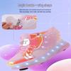 Kids' LED Light-Up Four-Wheel Roller Skate Shoes