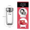 Xinor Double-Layer Insulated Glass Travel Mug
