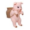 Resin Animal Statue Aquarium Accessories Fish Tanks Decorations Home Decors Hanging Cats Figurines with Storage Basket