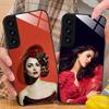Fashion Eiza Gonzalez Glass Mobile Phone Case for Samsung Galaxy A56 55 54 53 52 51 36 35 34 23 16 15 5G Colorful Cover