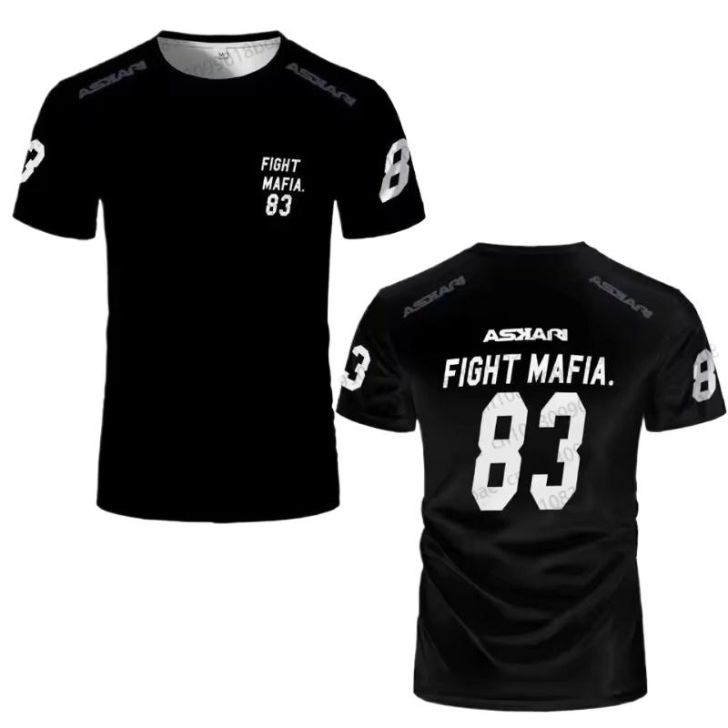 Boxing Fighting Match Design 3D Men Fitness Short Sleeve T-shirt Breathable Mesh Sports Tees for Male Outdoor Trainning