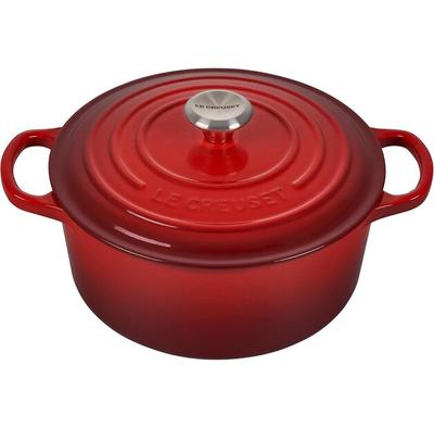Cast Iron Roaster Le Creuset Signature Round 22 Cm Cherry Red 3.3 L (21177220602430)