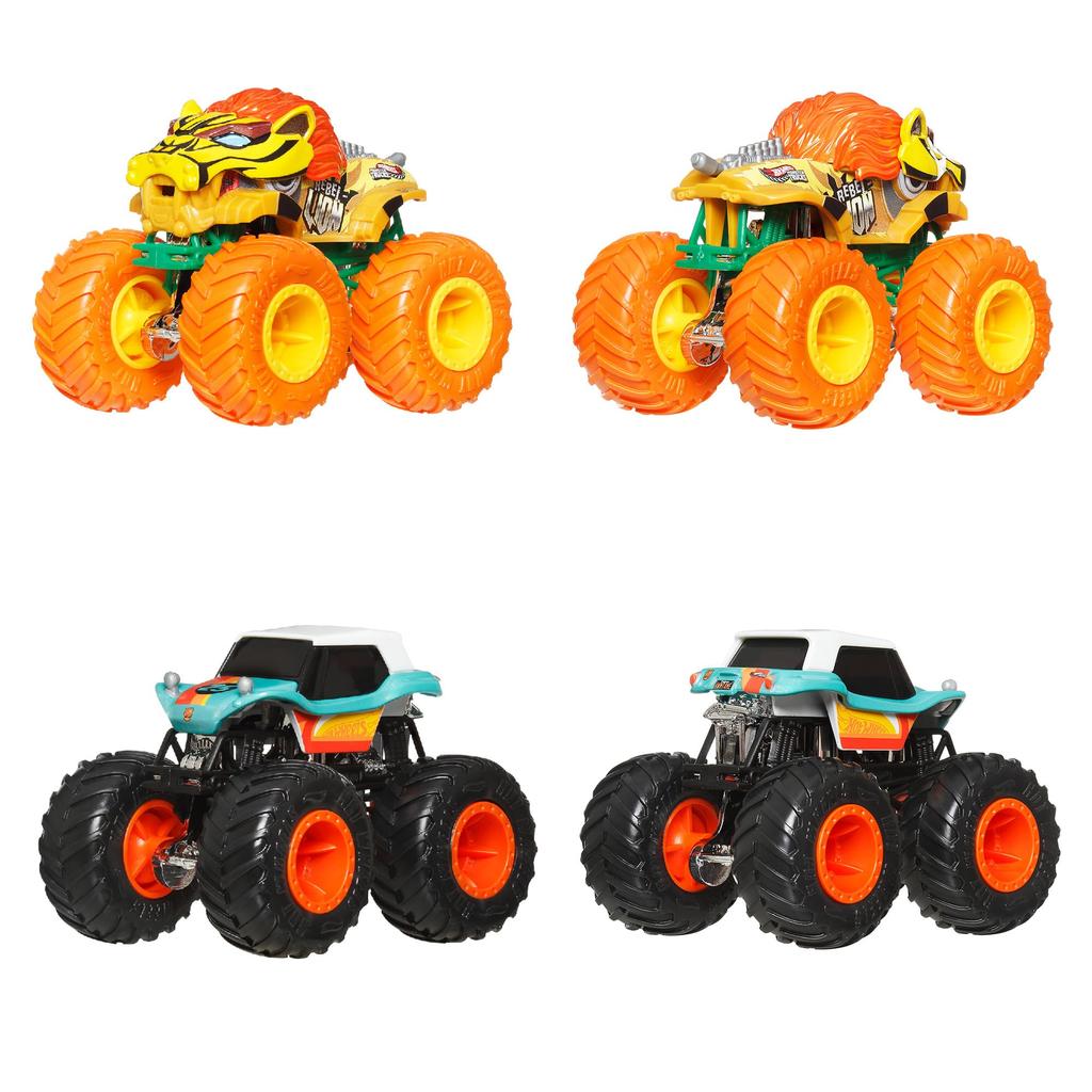 Hot Wheels Monster Truck Asortat Vehicul de Jucărie Mini Mașinuță Cutie cu 8 Mașinuțe, Vândut pentru Vârste de la 3 Ani în Sus, Multicolor 164 983D-FYJ44