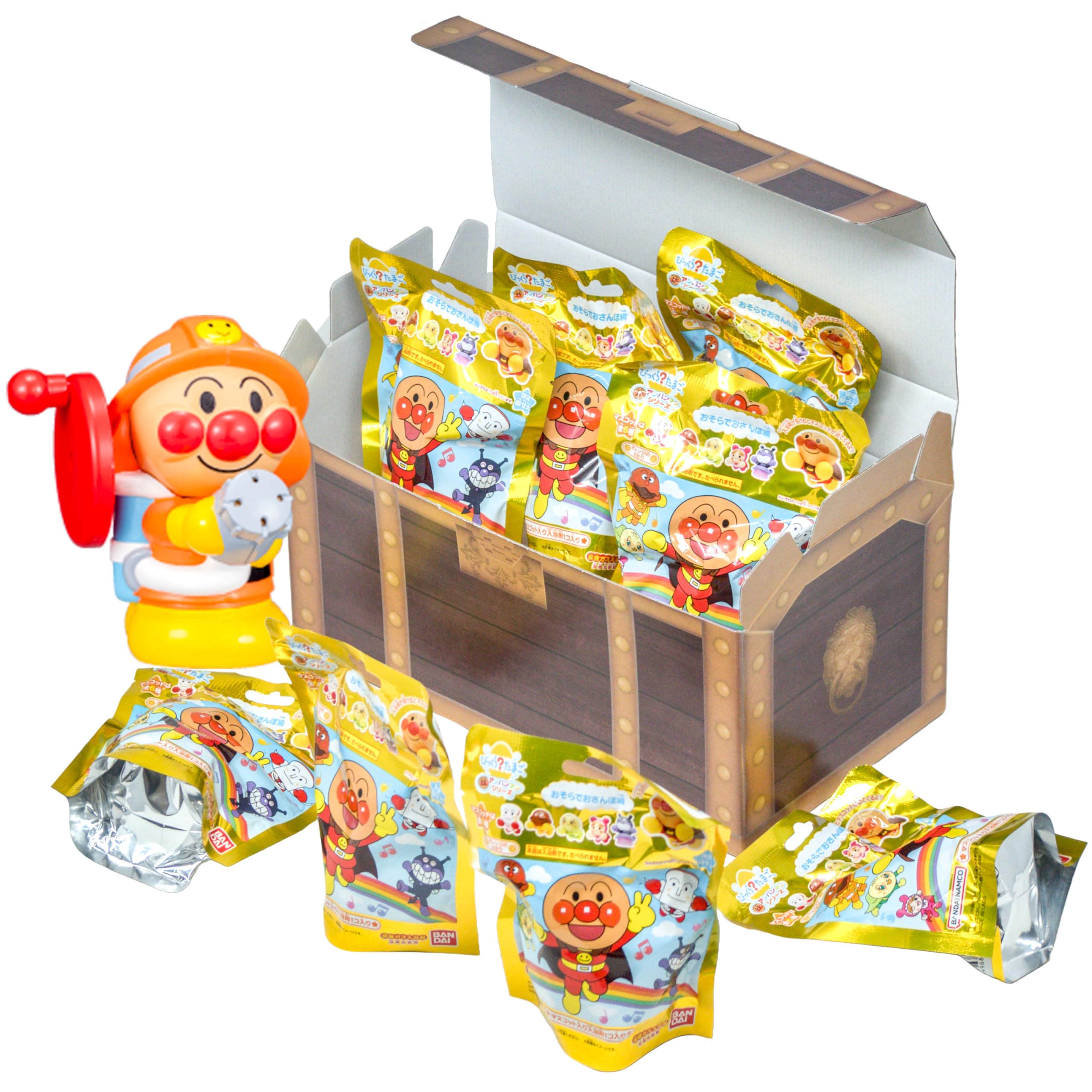 

Анпанман Биккура Яйца (8 шт.) - Ассорти бомбочек для ванны в сундуке с сокровищами