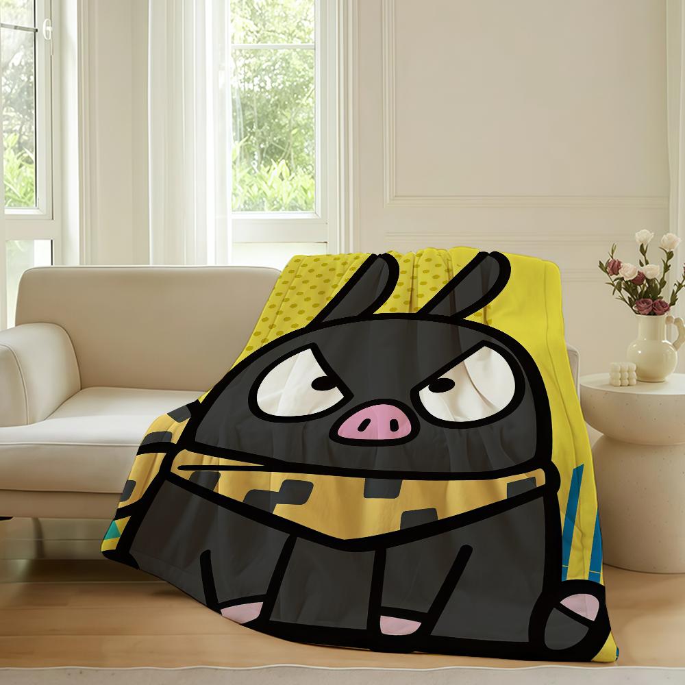 Anime cute Ranma role Chan Ryoga Blanket For Sofa Office Bed Plane Travel Sleep Read Relax Camping Soft And Warm