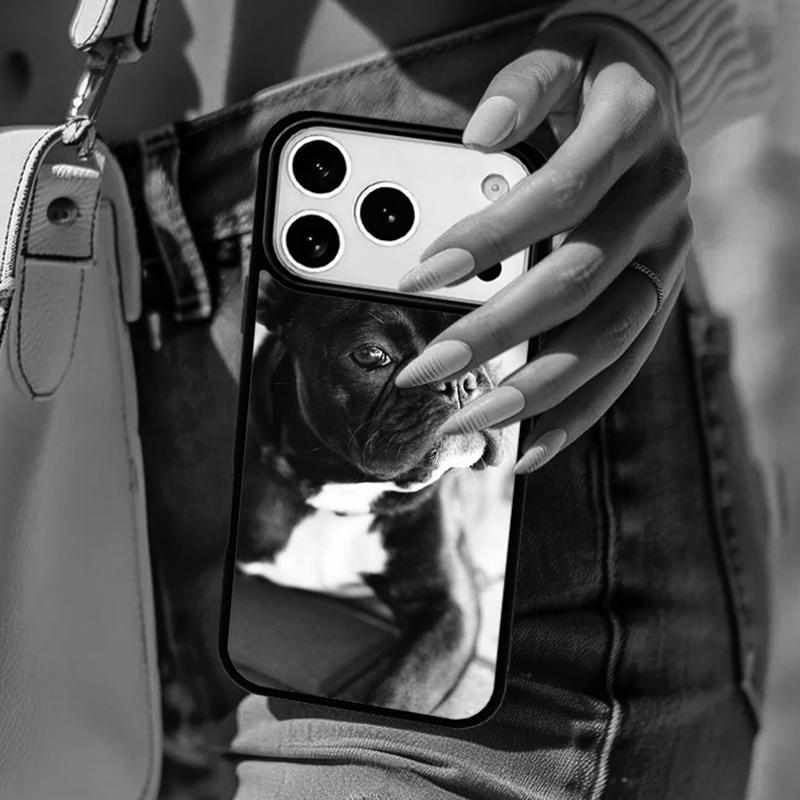 French Bulldog Dog Pug Phone Case For iPhone 17 Air 14 15 13 12 Max Cover For Apple 14 15 16 16e 11 Pro Max Plus Coque