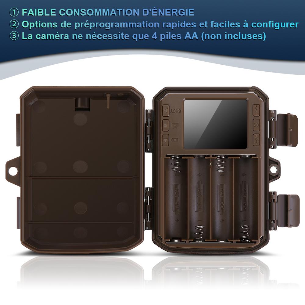 Mini Hunting Camera 4K 16MP with 2" TFT Screen IBEAFILLY , Night Vision, 940nm IR LED