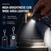 USB Rechargeable Working Light LED COB Emergency Lantern Keychain Flashlight  Outdoor