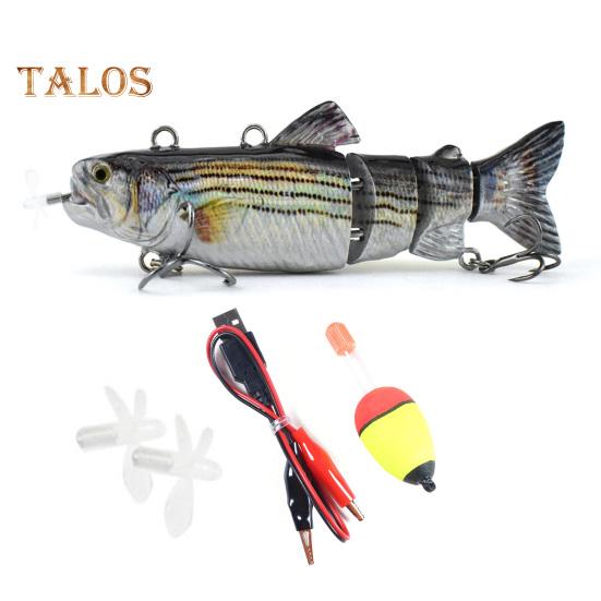 

13 см/35 г электрическая многосочлененная рыболовная приманка с крючками, перезаряжаемая через USB, светодиодная светящаяся приманка для свимбейта, роботизированная искусственная приманка, рыболовные принадлежности J