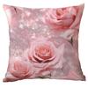 New Spring Flower Pink Rose Pillowcase Home Living Room Sofa Cushion Pillowcase