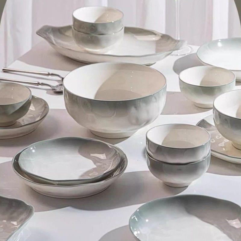 Luxuriöse Keramik Suppen- & Nudelschüssel - Dickes, hochwertiges Design mit Unterglasurfarbe