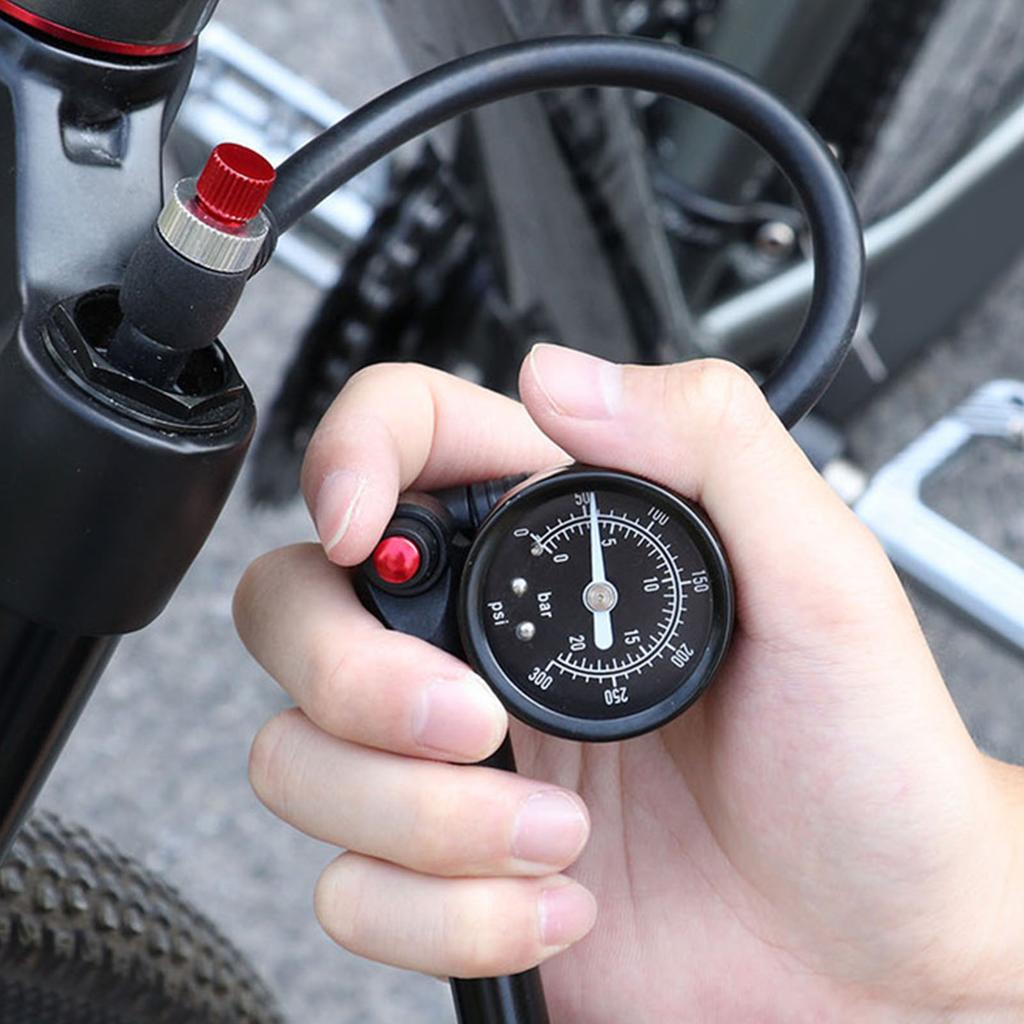 Mountain Bike Shock Pump High Pressure 300 PSI Shock Pump for Front Fork and Rear Suspension   Shocks