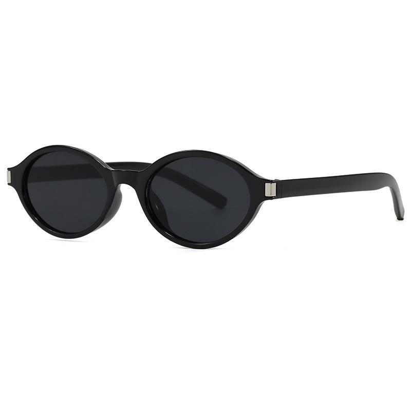 Oval Simple Sunglasses Vintage Sunglasses Fashion UV Protection Sunglasses Women s Premium Trendy As shown in the picture