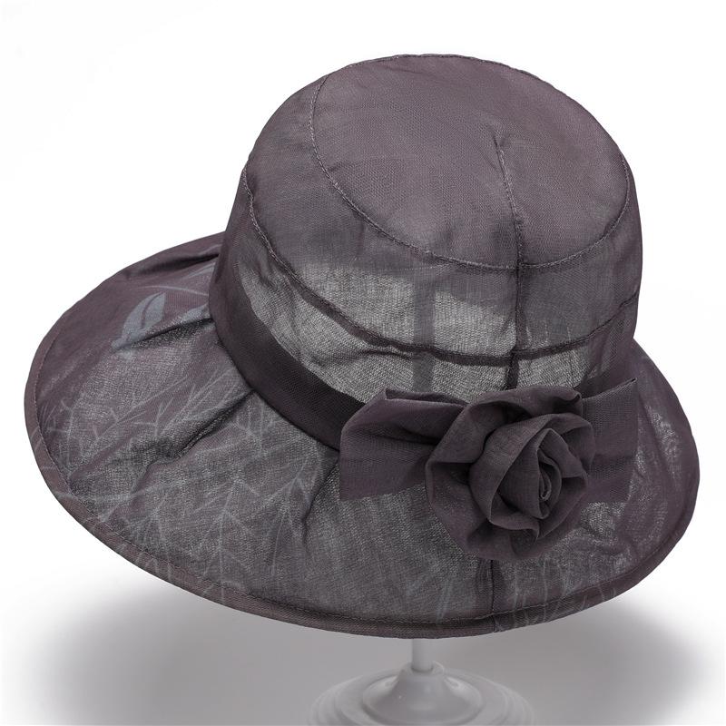 Summer Hat Grandma Sun Protection Sun Hat Cool Hat Thin Breathable Basin Hat