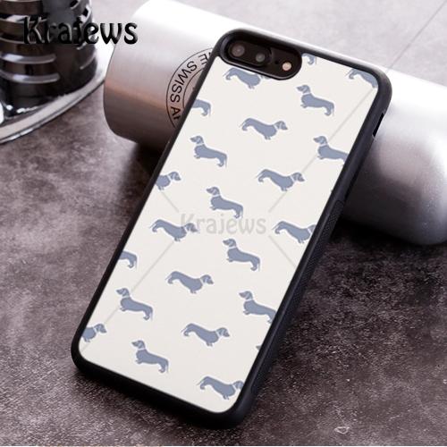 Krajews Dachshund Sausage Dog Soft Phone Case For iPhone 17 Air 16 16e 15 14 11 12 13 Pro MAX Plus Cover Shell Coque