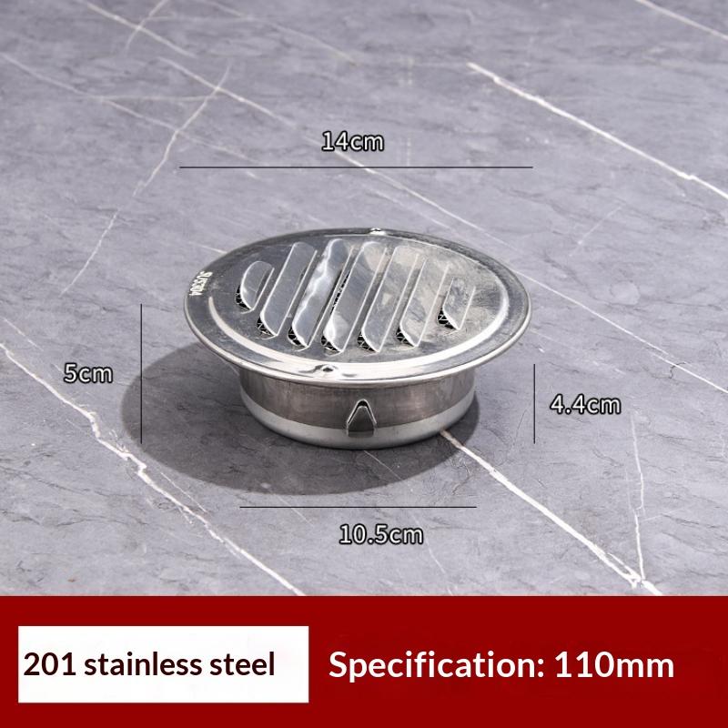 Air Vent Grille 75-200mm 201 Stainless Steel Waterproof Insect Proof Vent Cover for Exterior Wall Balcony Ventilation