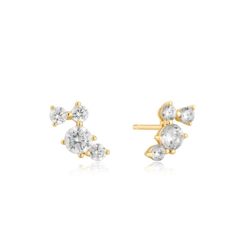 ANIA HAIE Pave Climber 925 Silver Stud Earrings E058-09G
