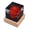 Nuclear Explosion Lamp Atomic Bomb Night Light 3D Mushroom Model Resin Wood Base USB Powered