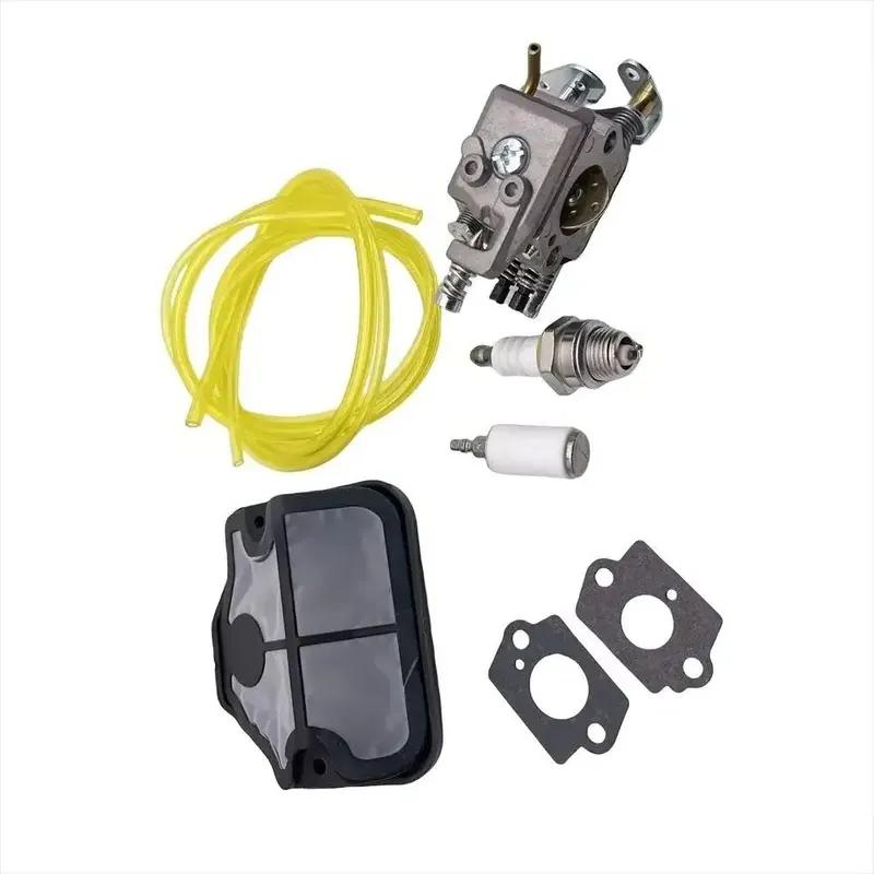 For Husqvarna 36 41 136 137 141 142 ZAMA C1Q-W29E Carburetor Chain Saw Replacement Fuel Line Gaskets Spark Plug Carburetor Kit