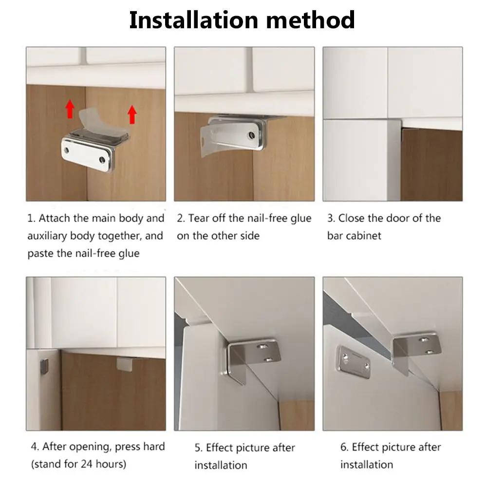 Furniture Fittings Cupboard Closures Latch Strong Magnetic Door Closer Cabinet Catches Door Stopper