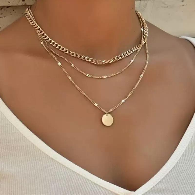 Chic Meerdere Lagen Lange Metalen Kwastjes Ketting Ketting