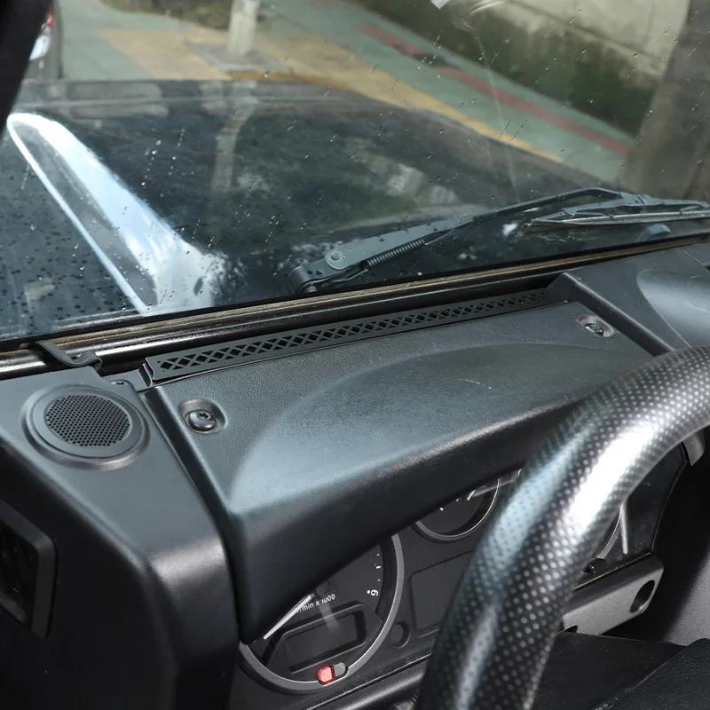 New For 2004-2019 Land Rover Defender 90 110 Aluminum Alloy Black Dashboard Air Outlet Anti-blocking Mesh Cover Auto Parts
