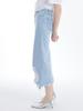 Unknown Planet Distressed Denim Skirt Light Blue