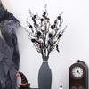 Halloween Decoration Artificial Flower Stem with Realistic Leaf Pinecones Bat Eyeballs for Halloween Table Centerpieces