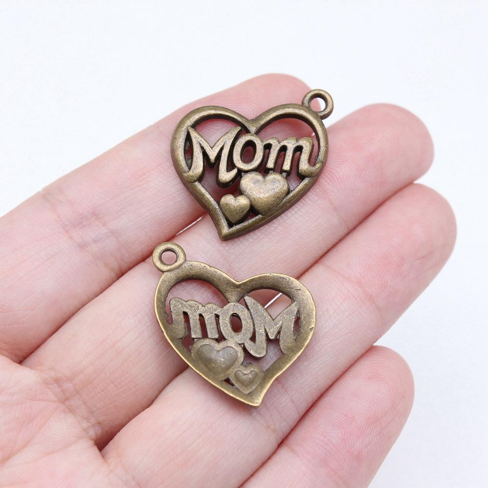 Family Member Heart Tags Charms Pendant Male Jewellery Massive Aesthetic Souvenir