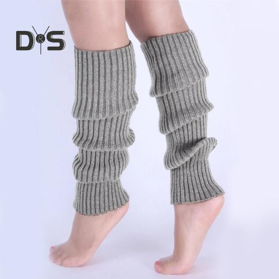1 Paar Winter-Beinstulpen, warm, japanischer Stil, JK-Beinstulpen, Streifen, dehnbare Passform, strickende Wadensocken, für Party, Sport, Yoga, Tanz, Fußbedeckungen