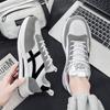 Herren Jogging Sportschuhe Streetstyle Khaki Laufschuhe Mesh Retro Grau Übergröße Skateboardschuhe