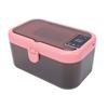 Wet Wipes Heater 3 Temperature Settings Large Capacity Wipe Warmer with Night Light for Tissue Pink