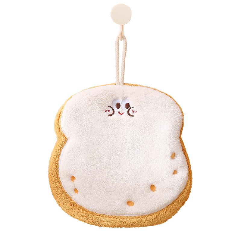 Coral Velvet Hand Towels, Double-layer Thickened Absorbent Quick-drying Towels, Kitchen and Bathroom Dual-purpose Towels