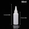 5/10/20/30/50/60/100Ml White Squeeze Dropper Empty Bottle With Screw Cap Eyes Liquid Ink Oil Dropper Paint Pigment Bottles