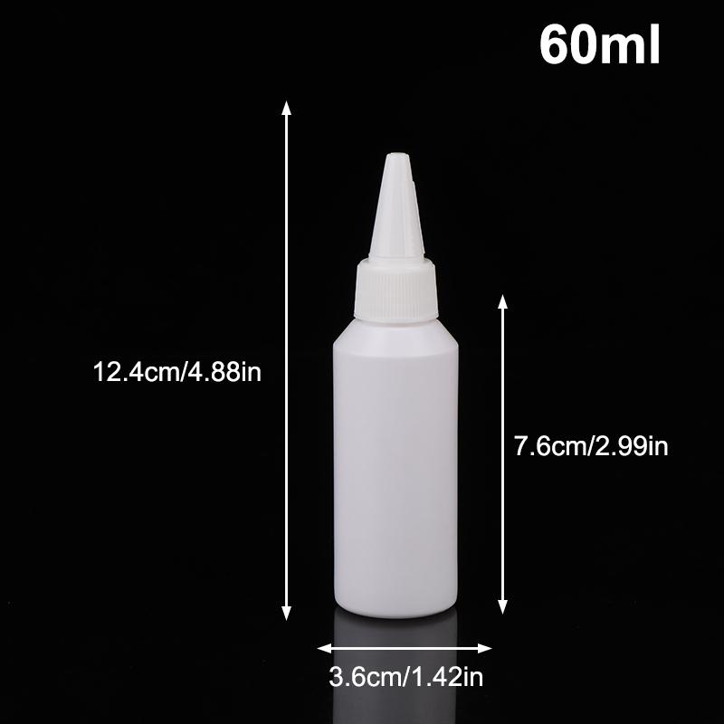 5/10/20/30/50/60/100Ml White Squeeze Dropper Empty Bottle With Screw Cap Eyes Liquid Ink Oil Dropper Paint Pigment Bottles