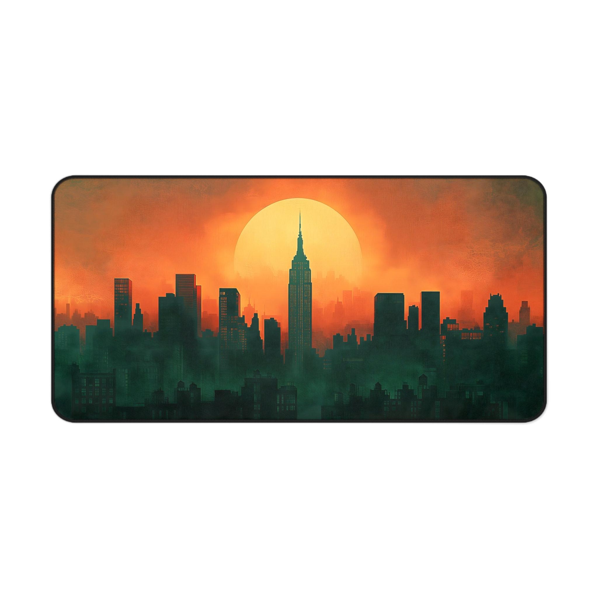 Minimalist City Table Pad New York City XXL Mouse Pad Art Gaming Mouse Pad XL New York Work Gaming Desktop Decor 400X800X2mm